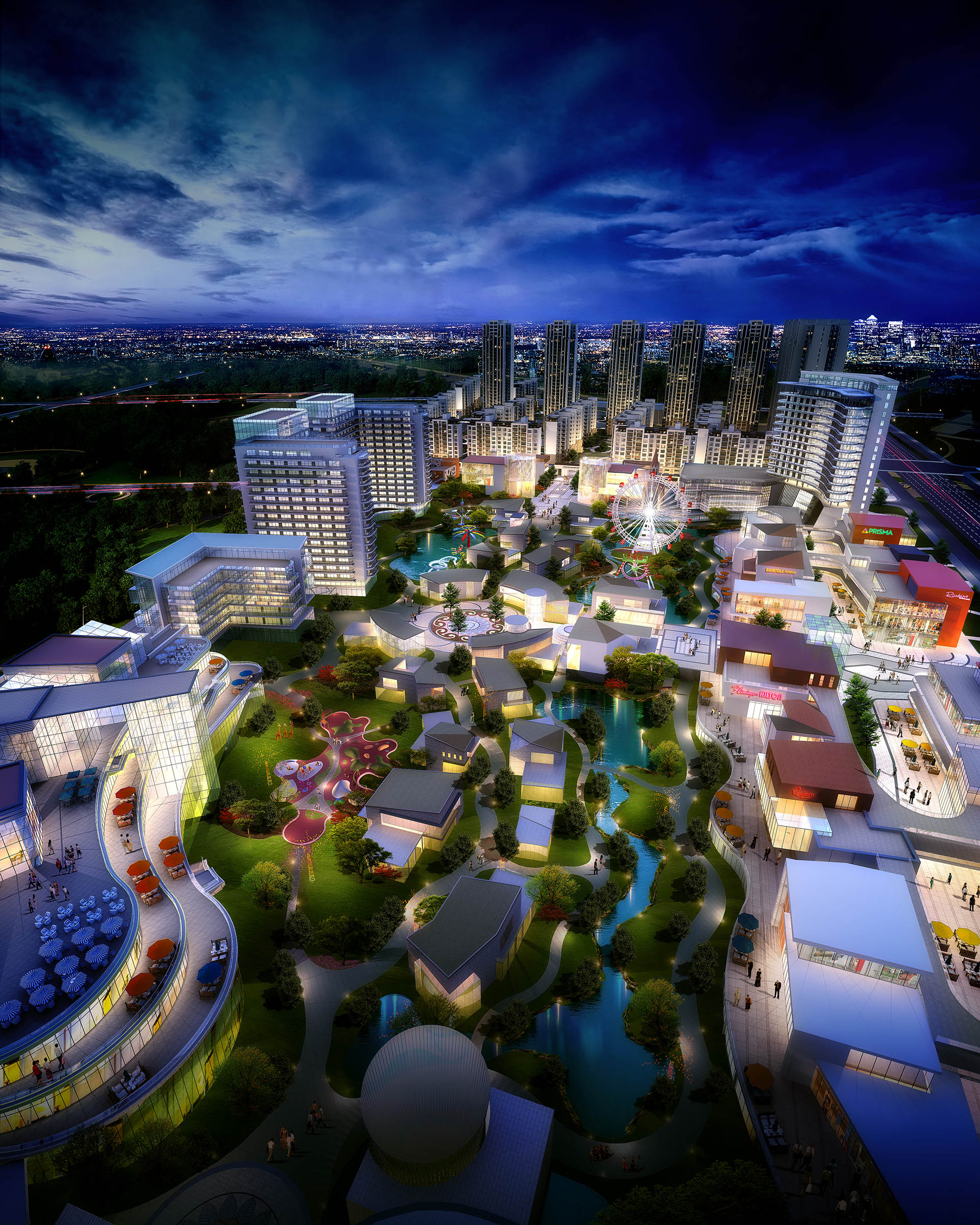 半鸟瞰夜景_Gro(dxt)