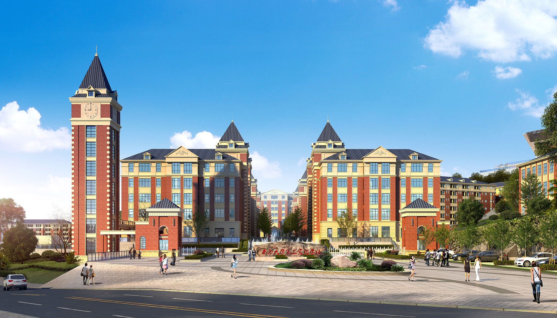 0203 中学入口透视