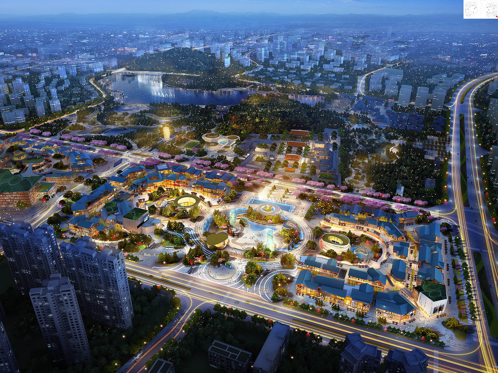 04近景鸟瞰夜景