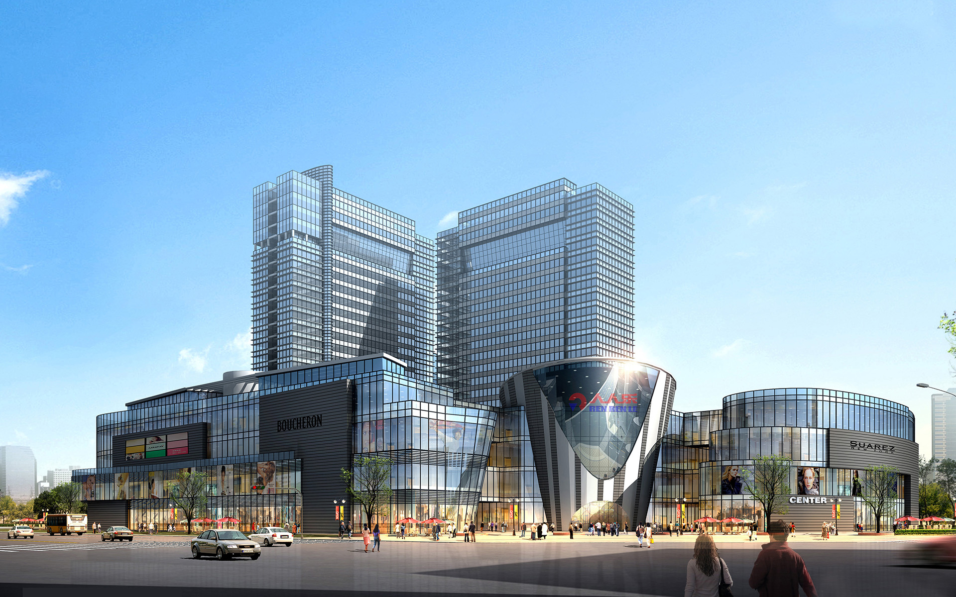 05.商业入口透视图